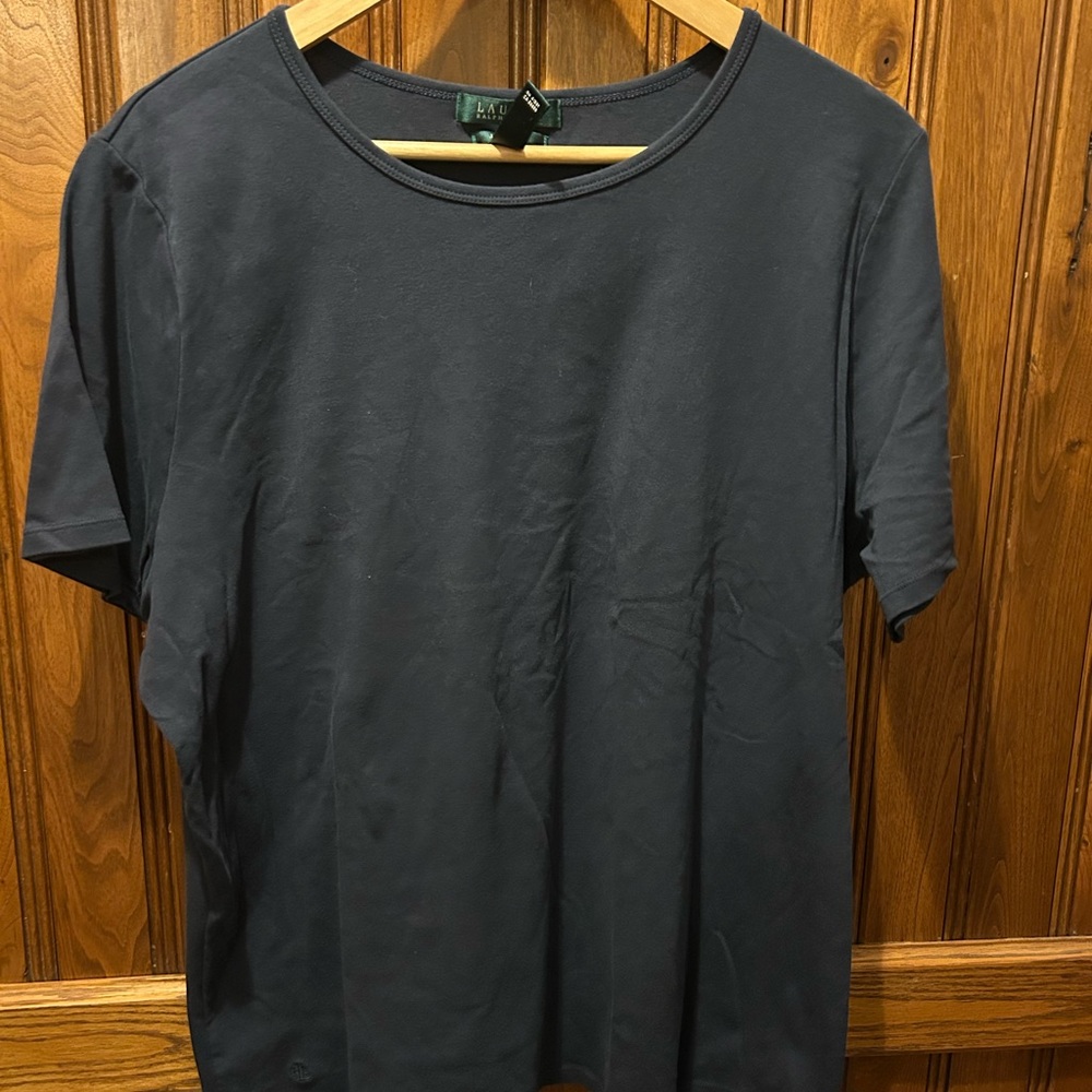 Lauren Ralph Lauren Dark Gray Short Sleeve Tee
